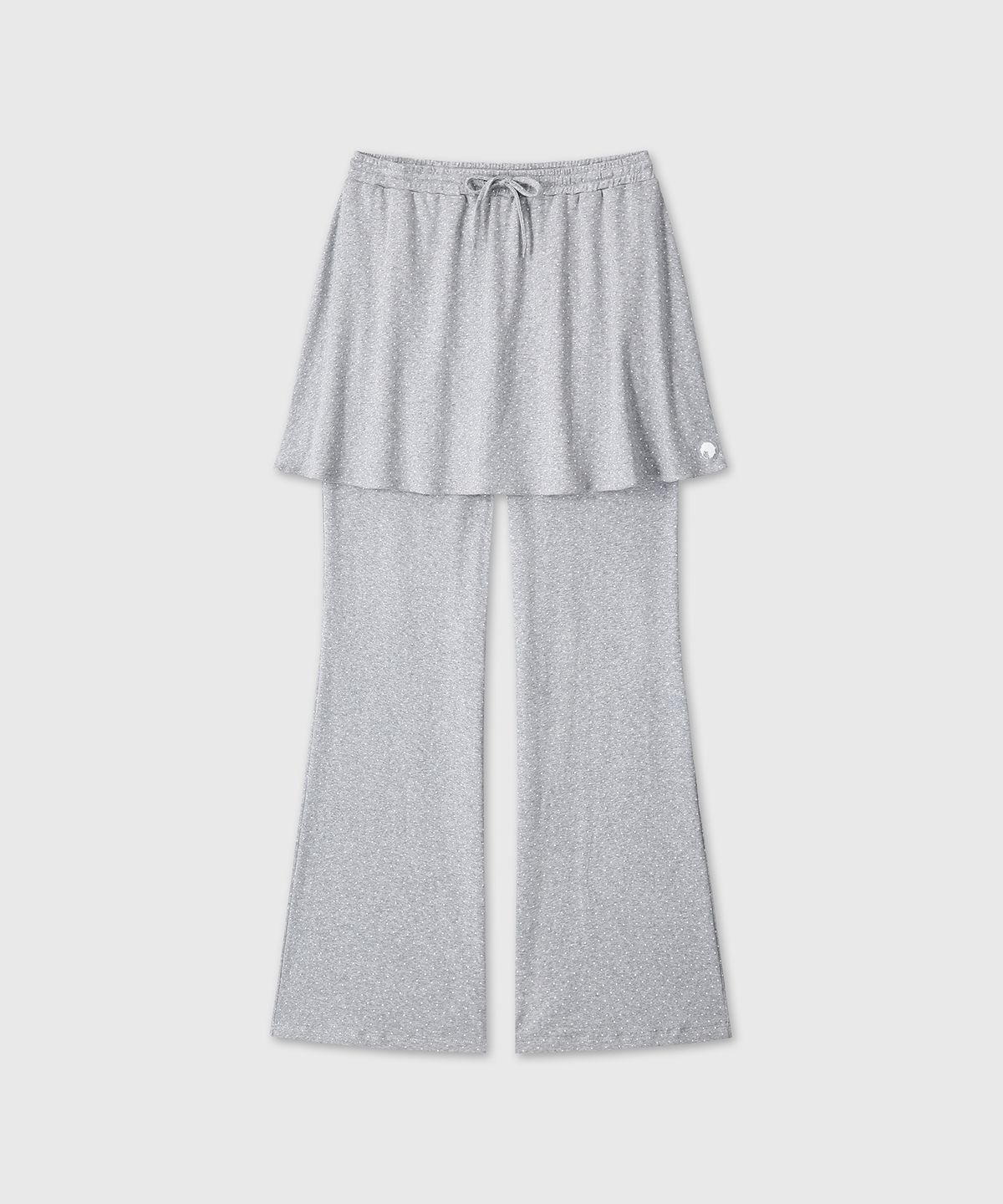 미유키(MIUKI) Miuki Skirt Pants (Melange Gray)
