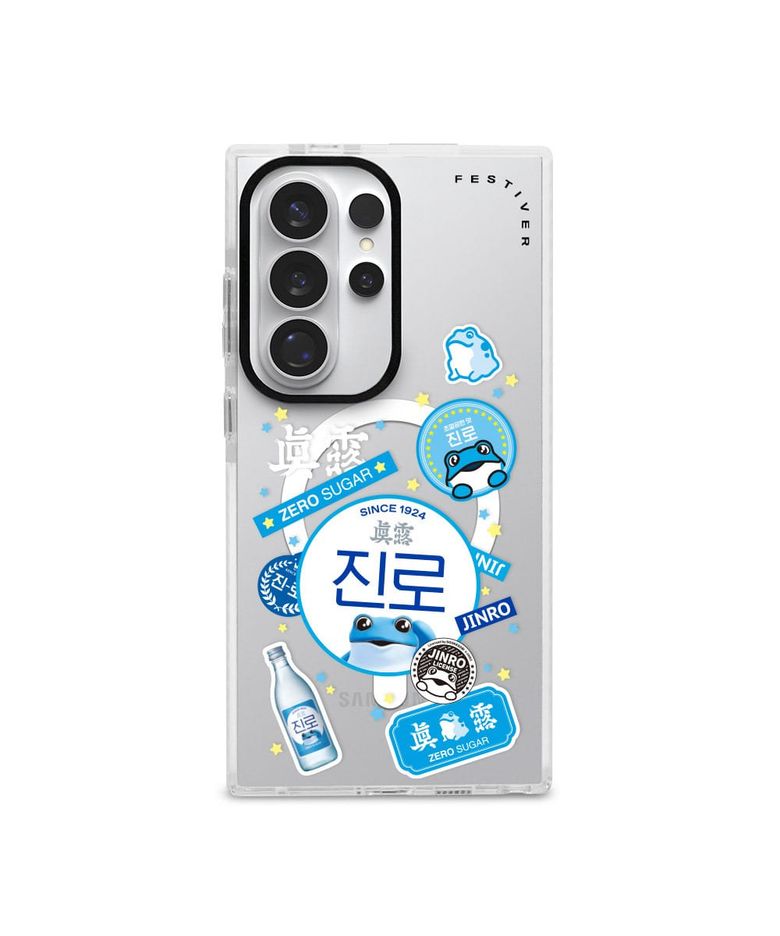 진로 스티커 갤럭시 S시리즈 맥세이프 블랙 팬텀 케이스