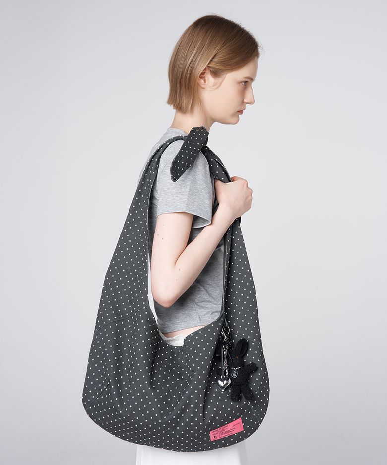Dot Knot Shoulder Bag Charcoal