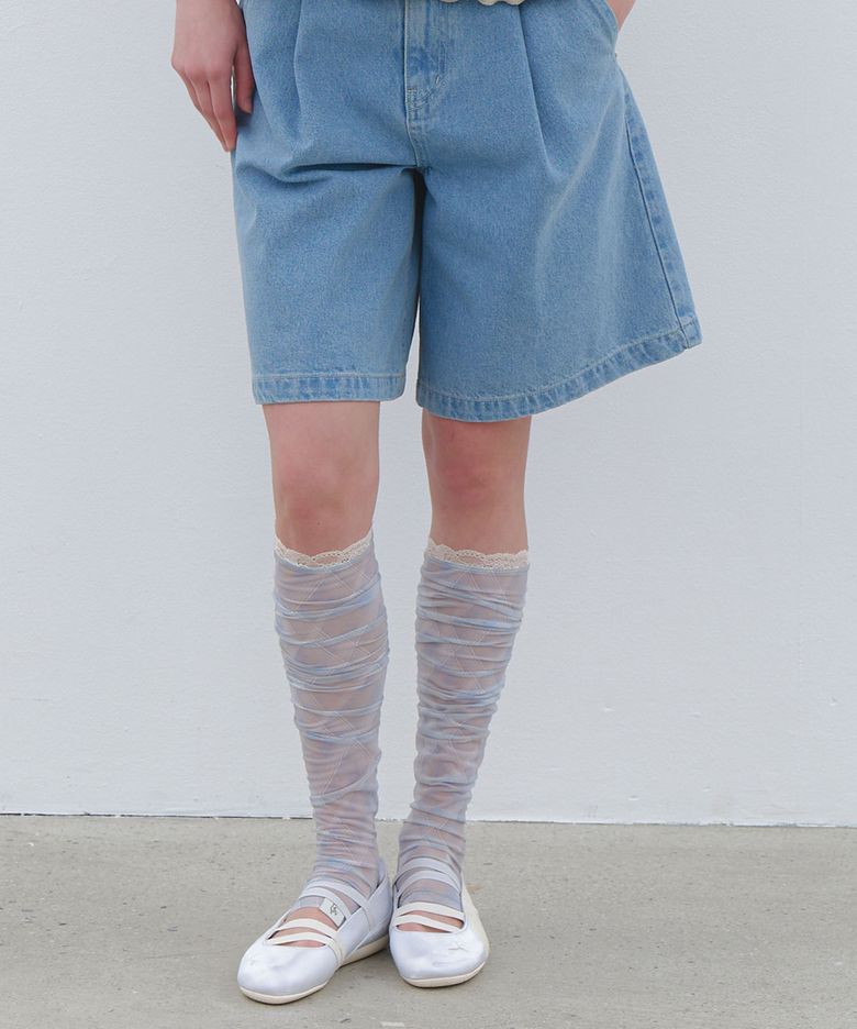 Sheer Open-Toe Knee Warmer - (4color)