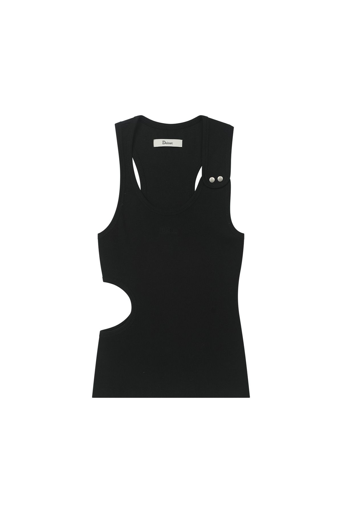 다이닛(DEINET) ARC SNAP TANK TOP IN BLACK
