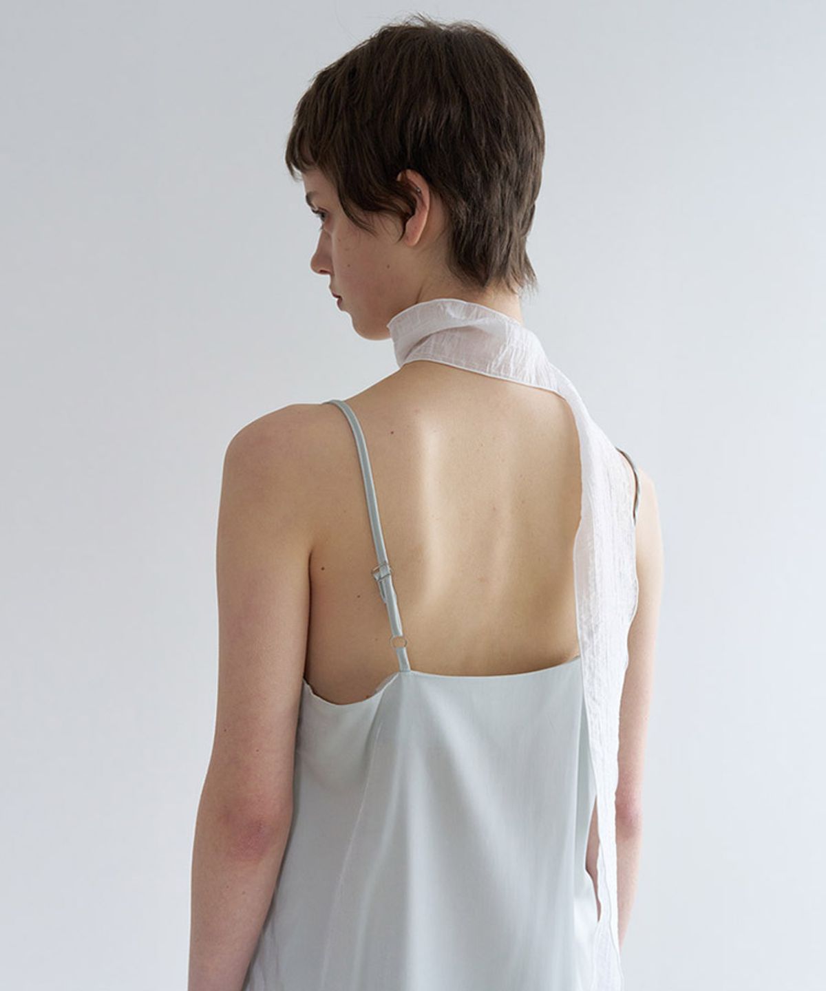 타버트(TARVERT) Aura Plain Scarf - White