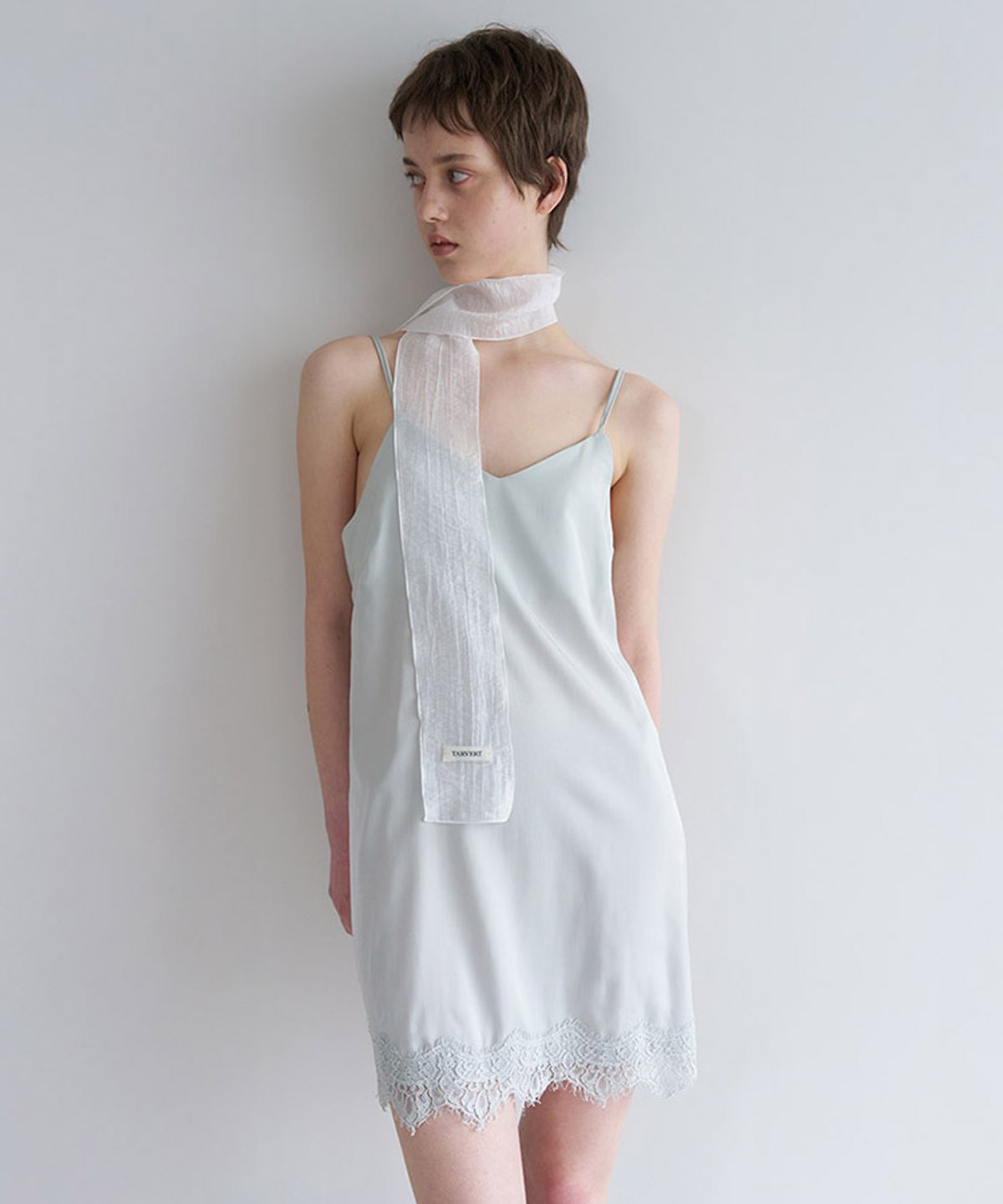 타버트(TARVERT) Satine Midi Lace Dress - Mint