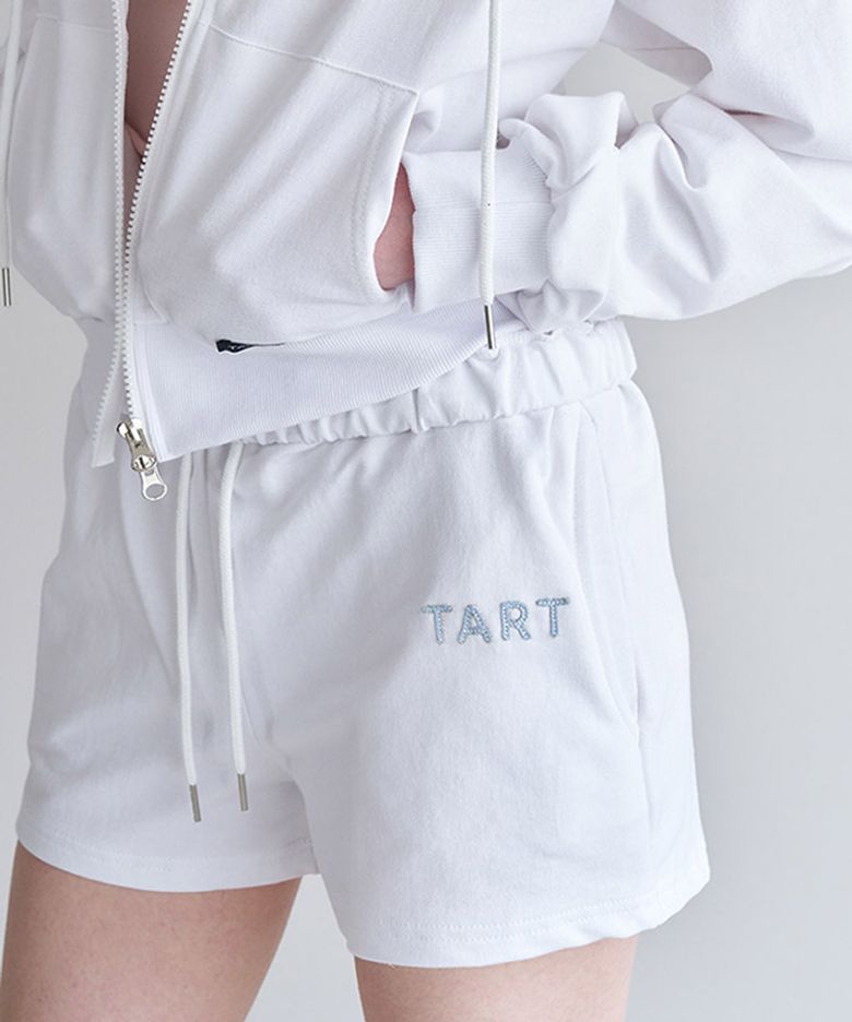 Tart Patch Summer Sweat Shorts - White