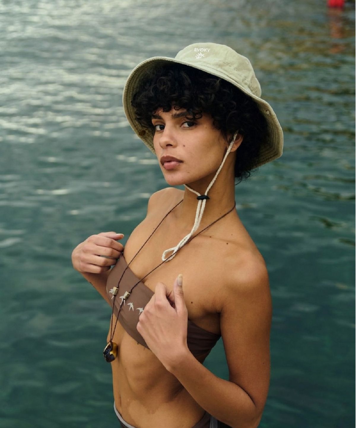 이보키(EVOKY) Lio washed safari hat (Beige)