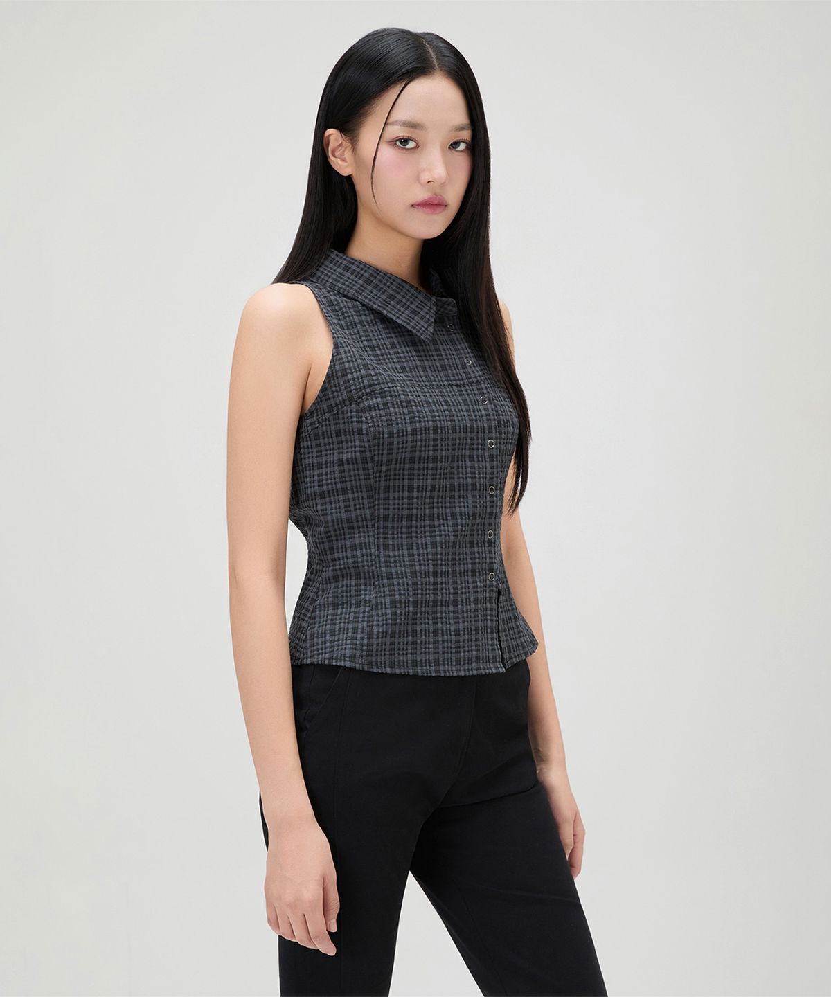 미쏘(MIXXO) 홀터 나시 셔츠_MIWYNG609C