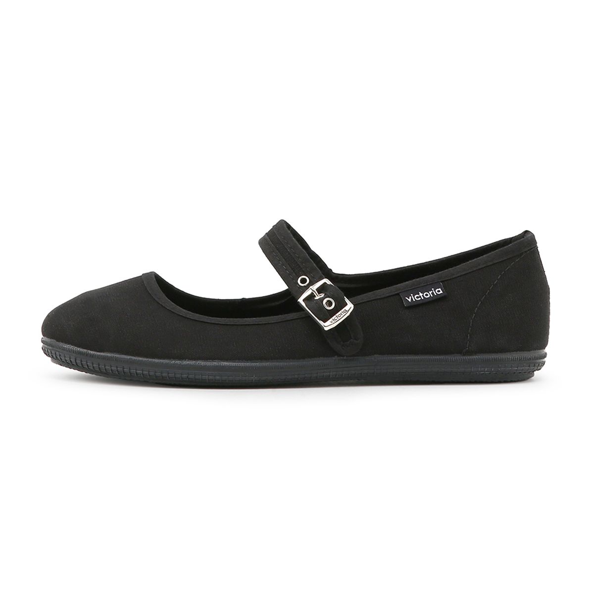 빅토리아 슈즈(VICTORIA SHOES) 코튼 메리제인 (1049929-NEGRO)