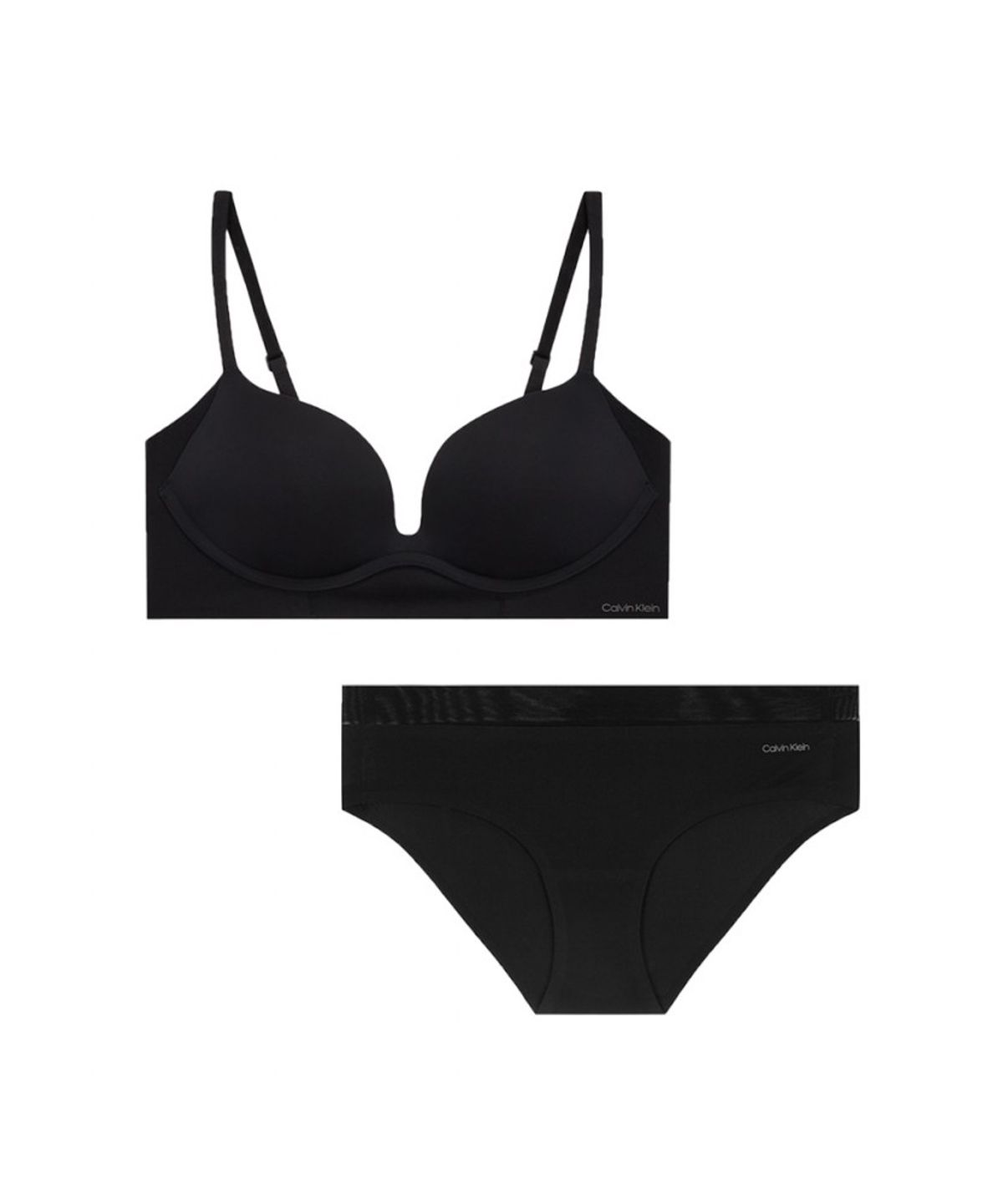 캘빈클라인 언더웨어(CALVIN KLEIN UNDERWEAR) 여성 인비져블 AF 푸쉬업 플런지 브라 세트(2 Color)