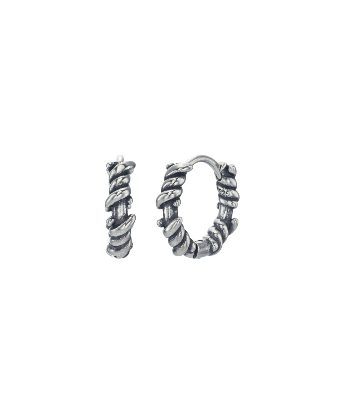 더스틸룸(THESTILLROOM) [SILVER] #E2623 Splinter hoop earring