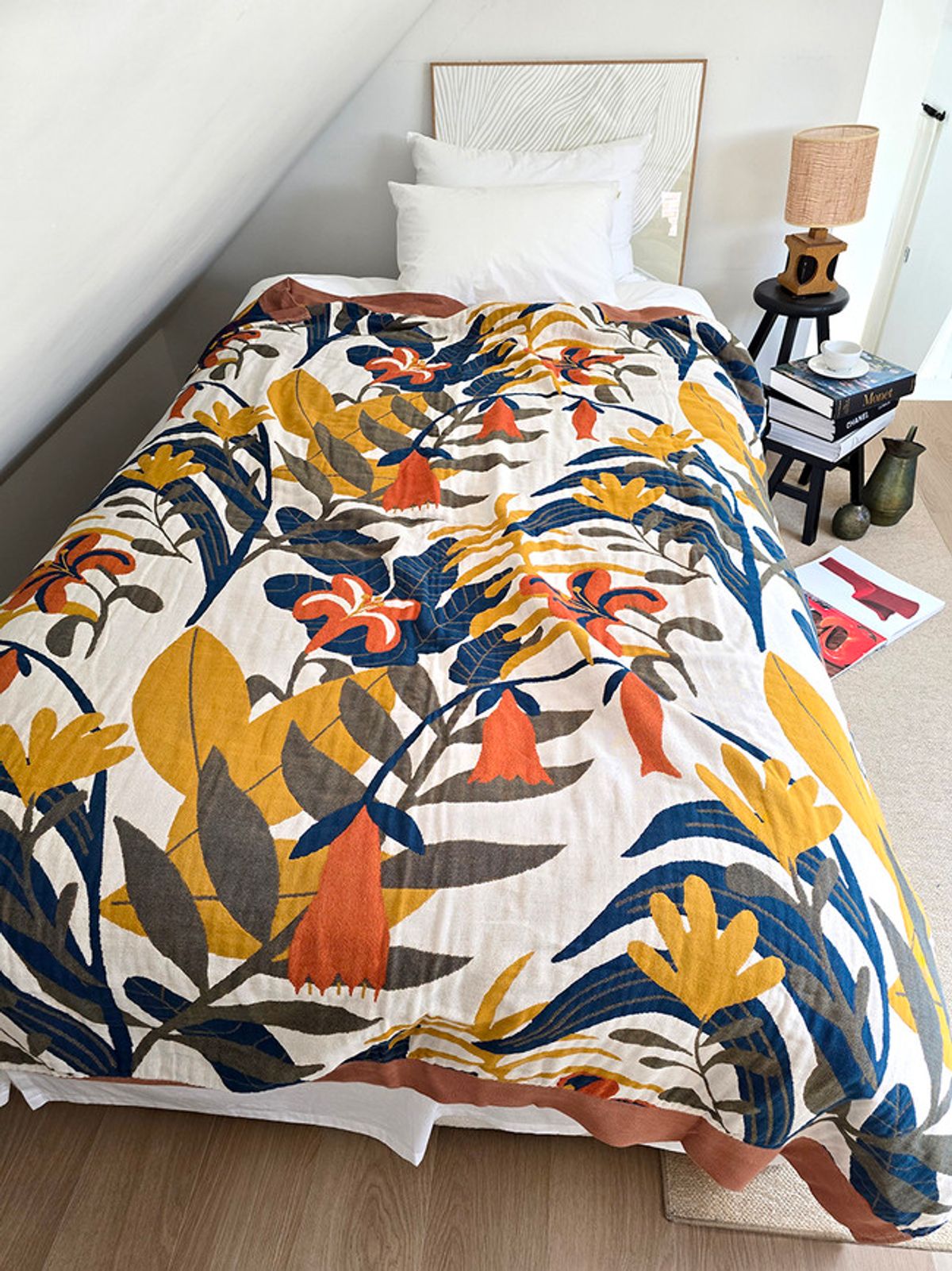 블랑쉬하우스(BLANCHE HOUSE) 블랑쉬 트로피컬 가든 퀸사이즈 150x200 거즈이불