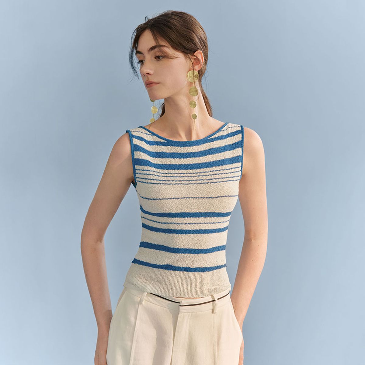 와이와이아이엠(YYIAM) YY_Sleeveless knit top
