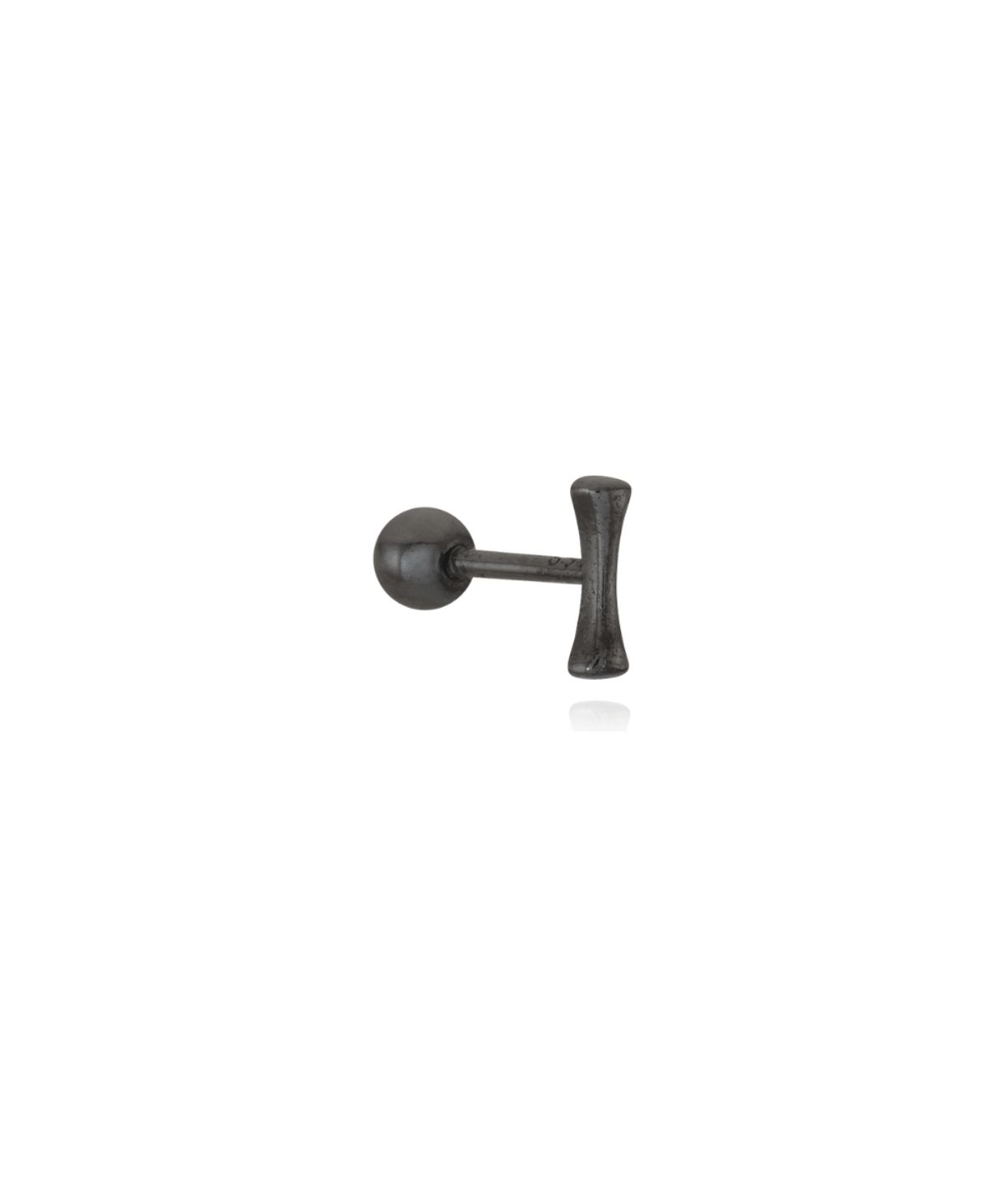 더스틸룸(THESTILLROOM) [SILVER] #E2631 Black line piercing (single)