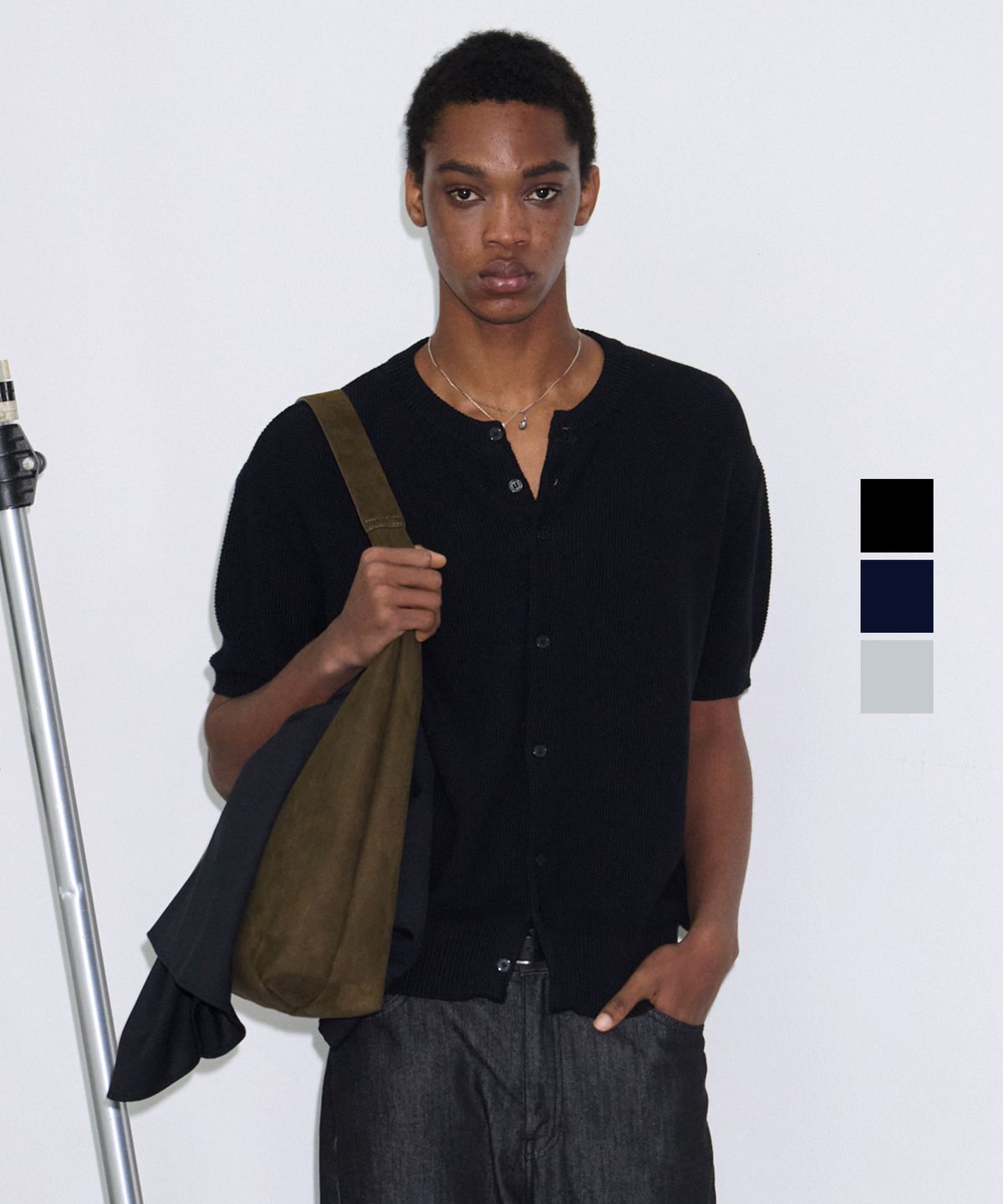 플로즈룸(FLAWSROOM) Amalfi Cotton Half Cardigan 3Color