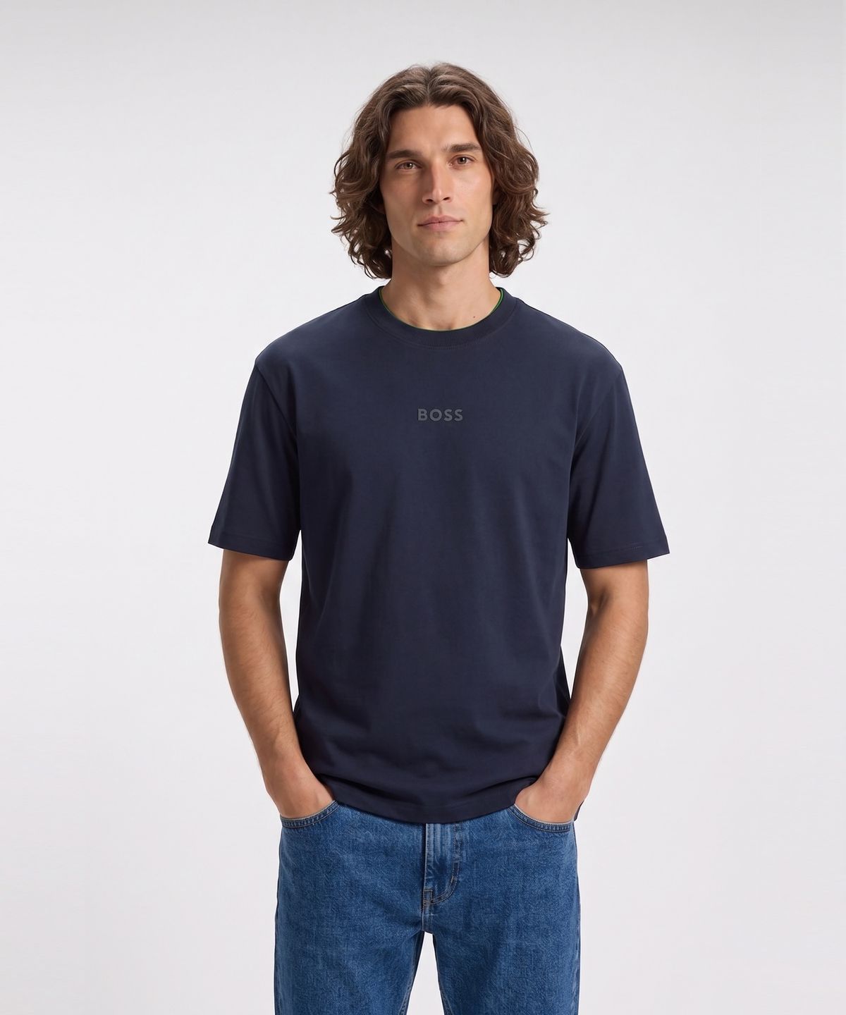 보스(BOSS) Tee 10 반팔 티셔츠 오버핏 50519368_402