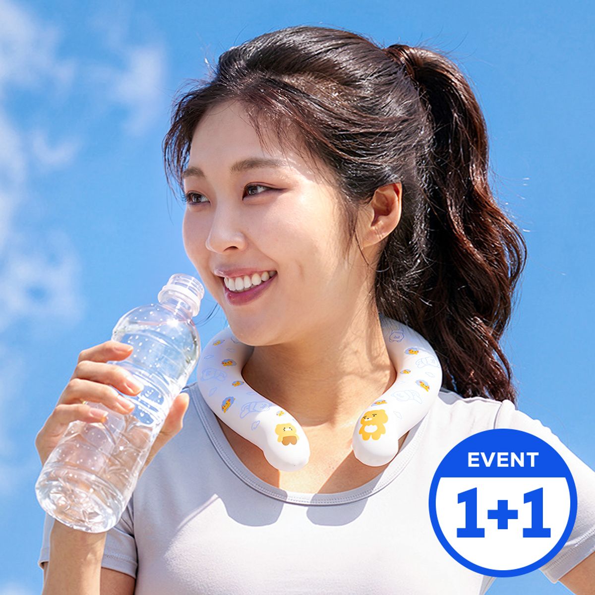 카카오프렌즈 파트너(KAKAOFRIENDS PARTNERS) [커플팩/2개SET] 데일리 넥쿨러