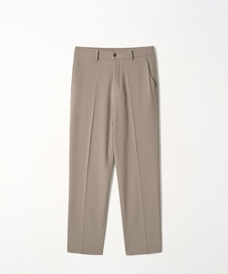 Classic Hidden Banding Slacks_Beige
