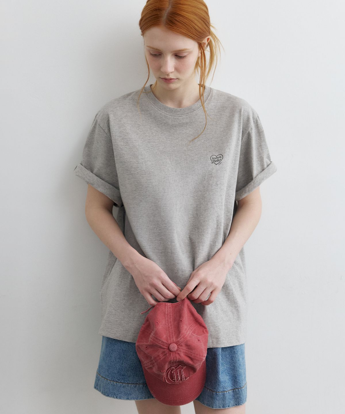 노운베러(KNOWNBETTER) Symbol logo T-shirt [KNSS09TS10]_Melange gray