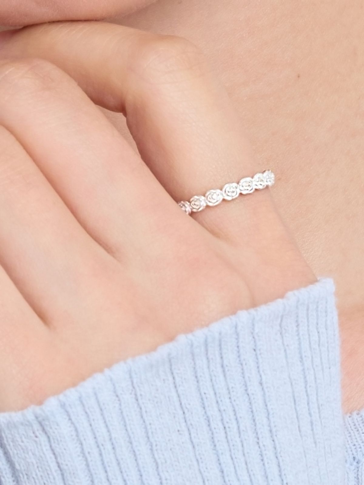 겟미블링(GETMEBLING) [실버925] 큐빅 스네이크 링(1.5mm)