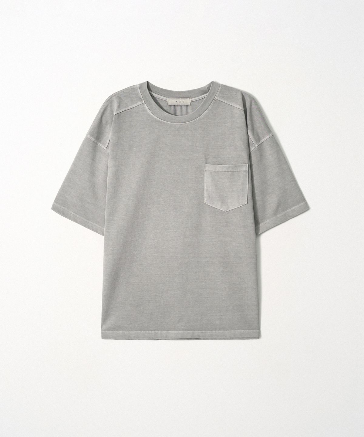 이지오(EZIO) Pigment Pocket T-shirt_Light Grey