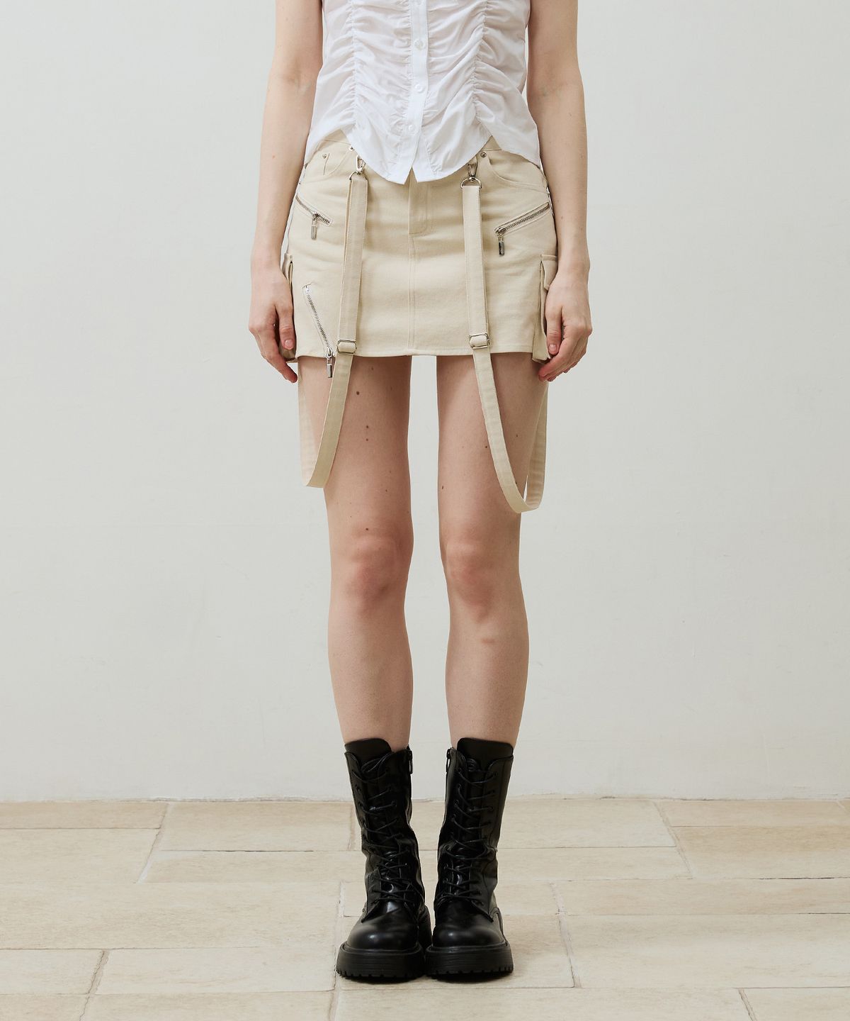 아리킴(ARIKIM) BELLA MINI SKIRT PANTS / BEIGE