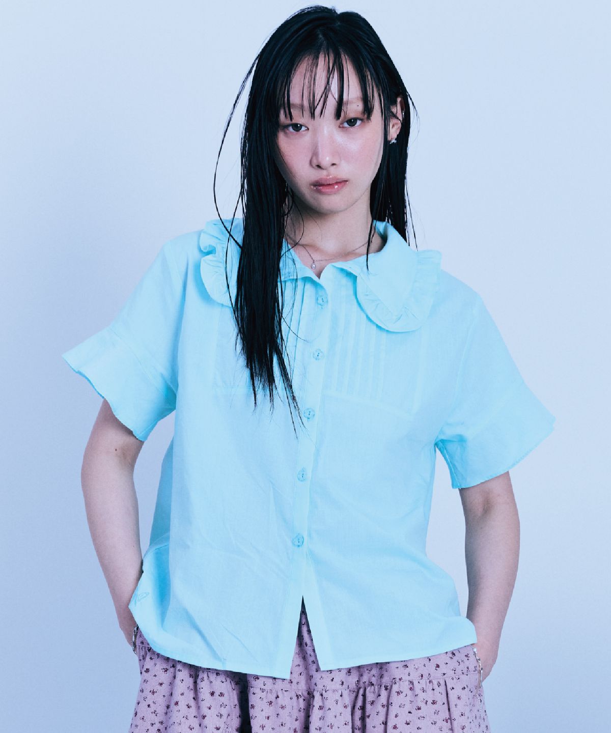 구월십일(GUWOLSIBIL) BOHEMIAN ACCORDION SHIRT MINT