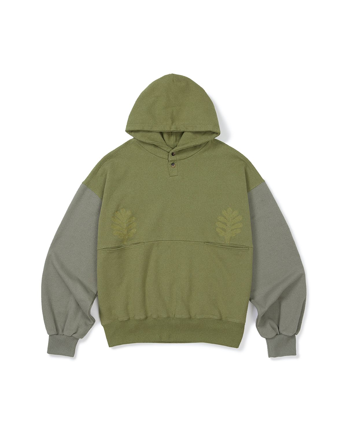카락터(KARACTOR) Earth button hoodie / Leaf