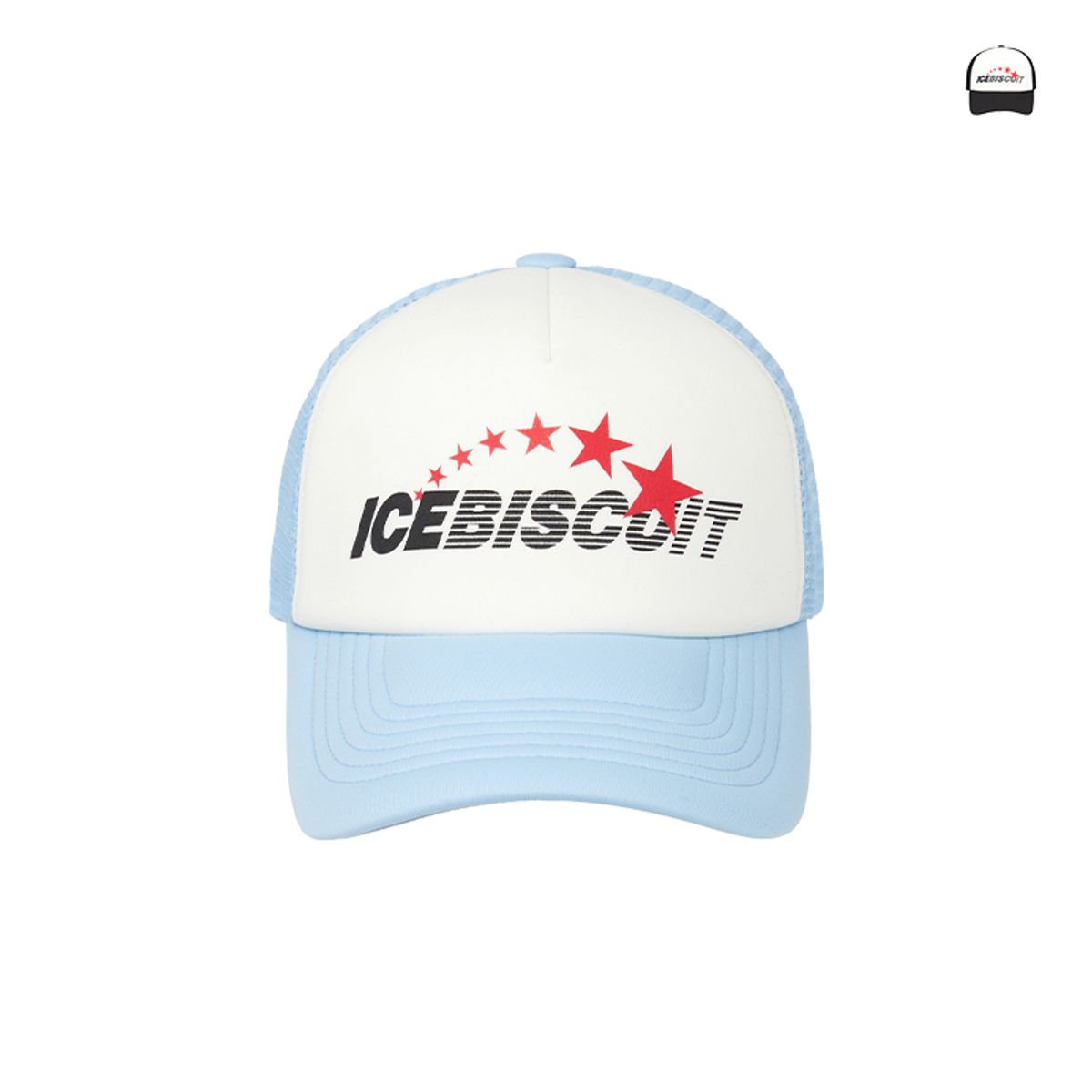아이스비스킷(ICEBISCUIT) IB 컬러 블록 트럭커 볼캡_IB62AH538