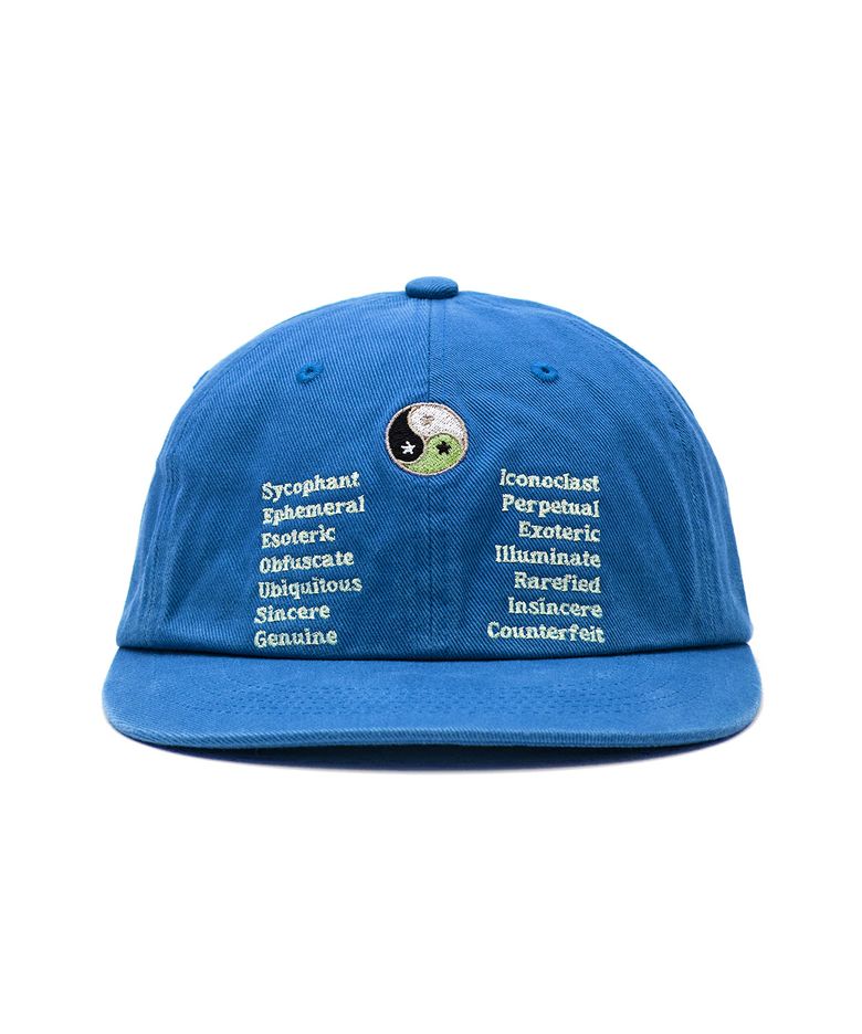 Yin Yang Washed Cap Ocean Blue