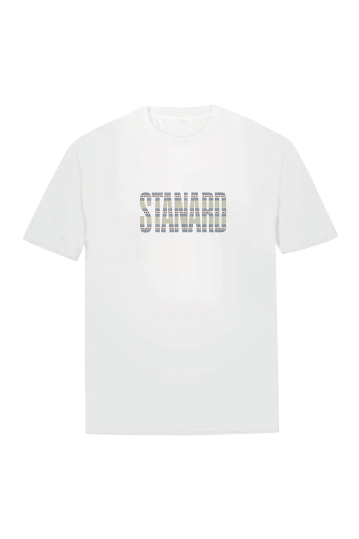 스탠아드(STAN ARD) 우븐 플래드 프린트티셔츠