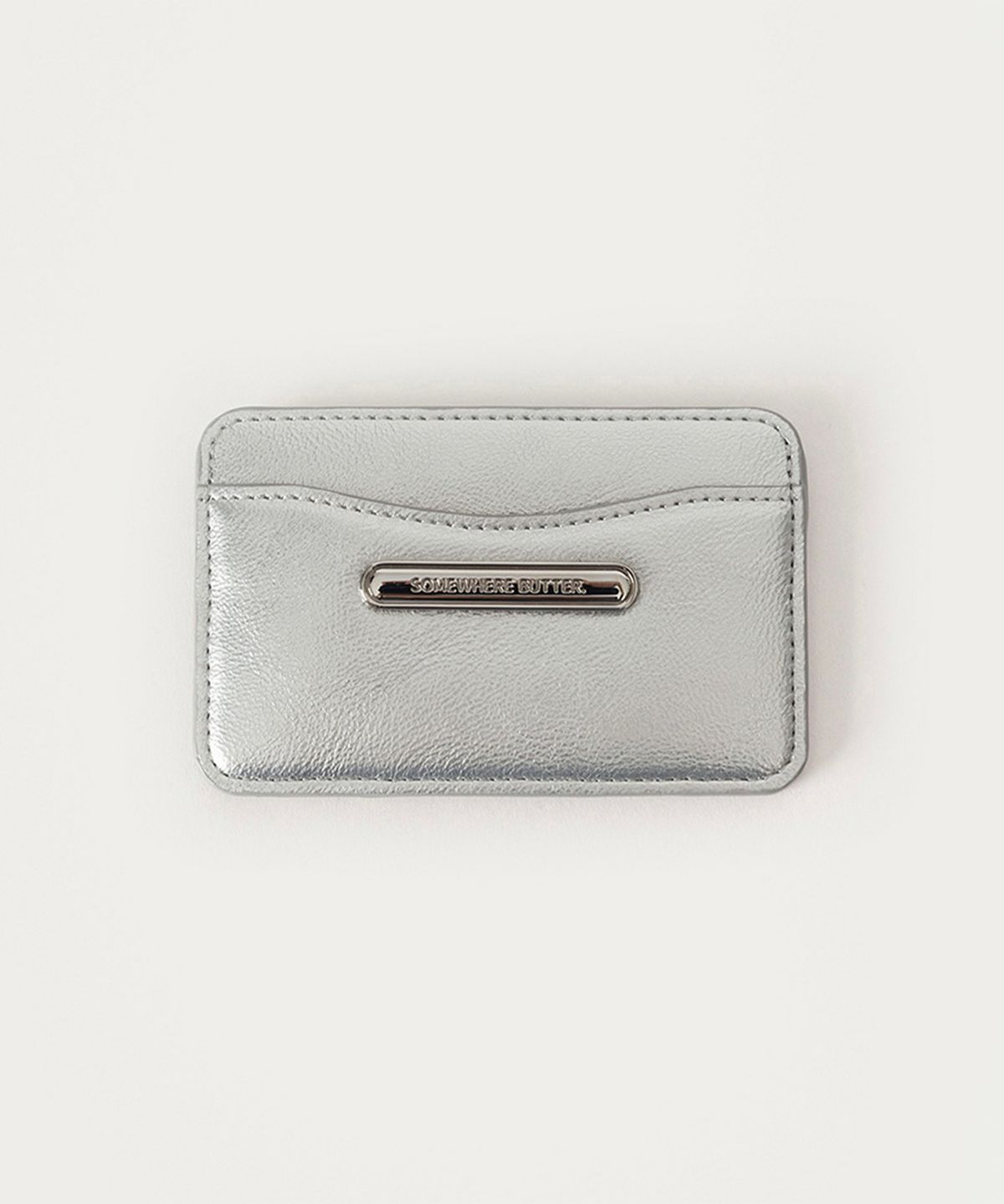 썸웨어버터(SOMEWHEREBUTTER) Pendant Card Wallet - Silver