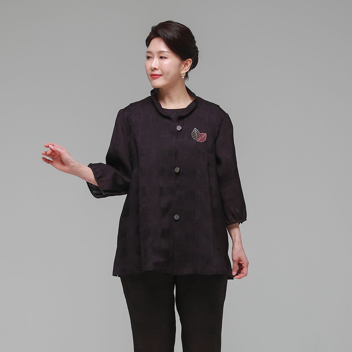 하랑한복(HARANG HANBOK) 시원드리 여름 여성 인견 조끼 보라