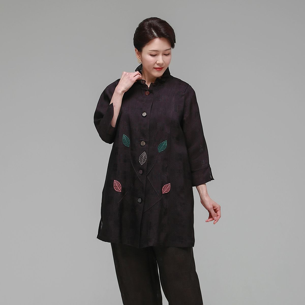 하랑한복(HARANG HANBOK) 행복드리 여름 여성 인견 자켓 보라