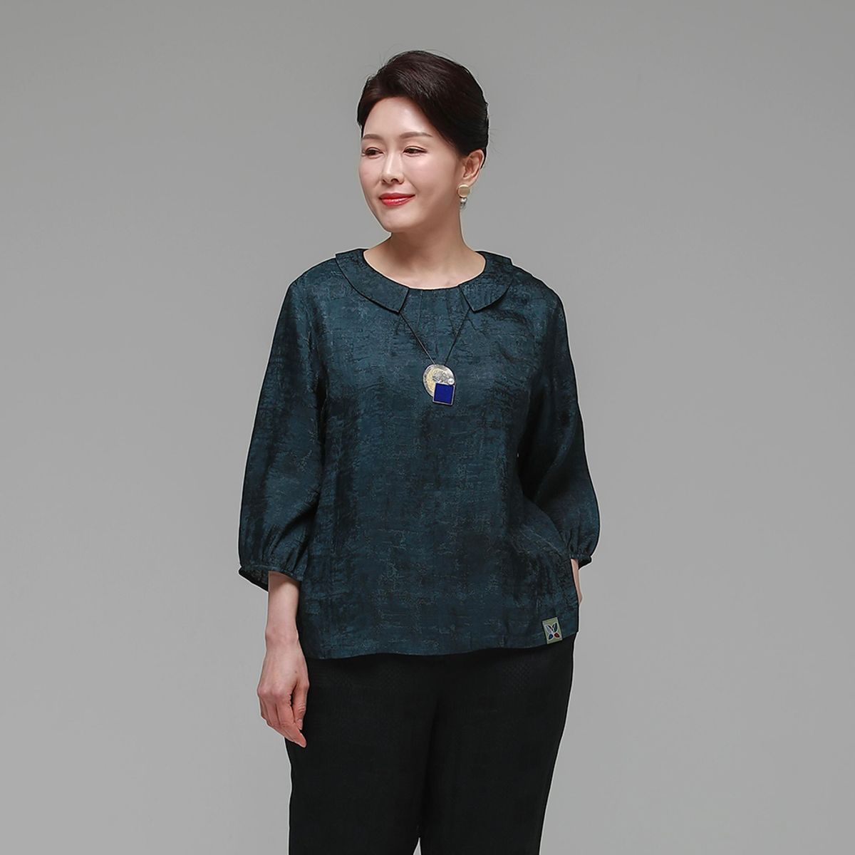 하랑한복(HARANG HANBOK) 소담드리 여름 여성 인견 블라우스 북청