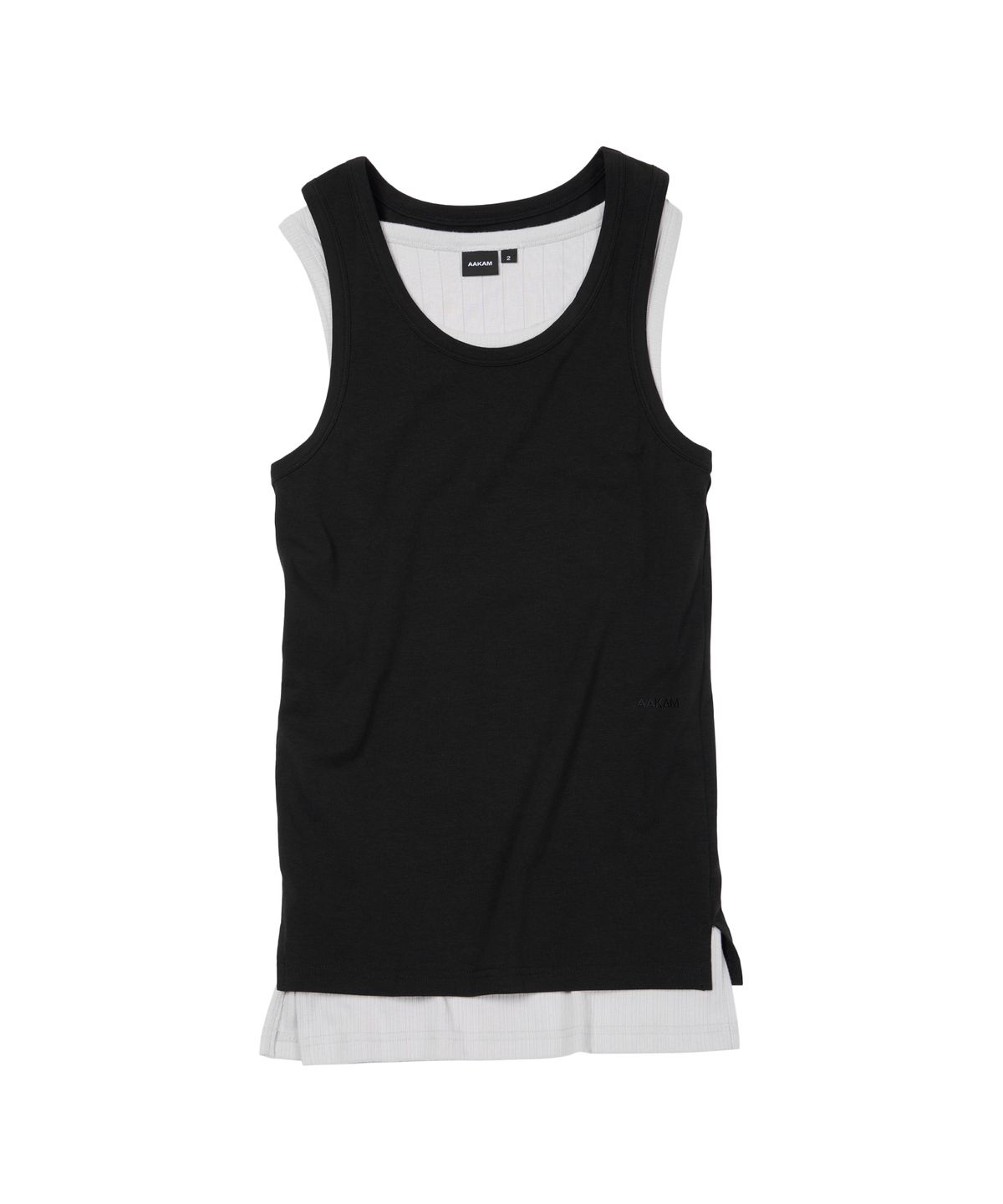 아캄(AAKAM) 2-Piece Layered Sleeveless (Black)