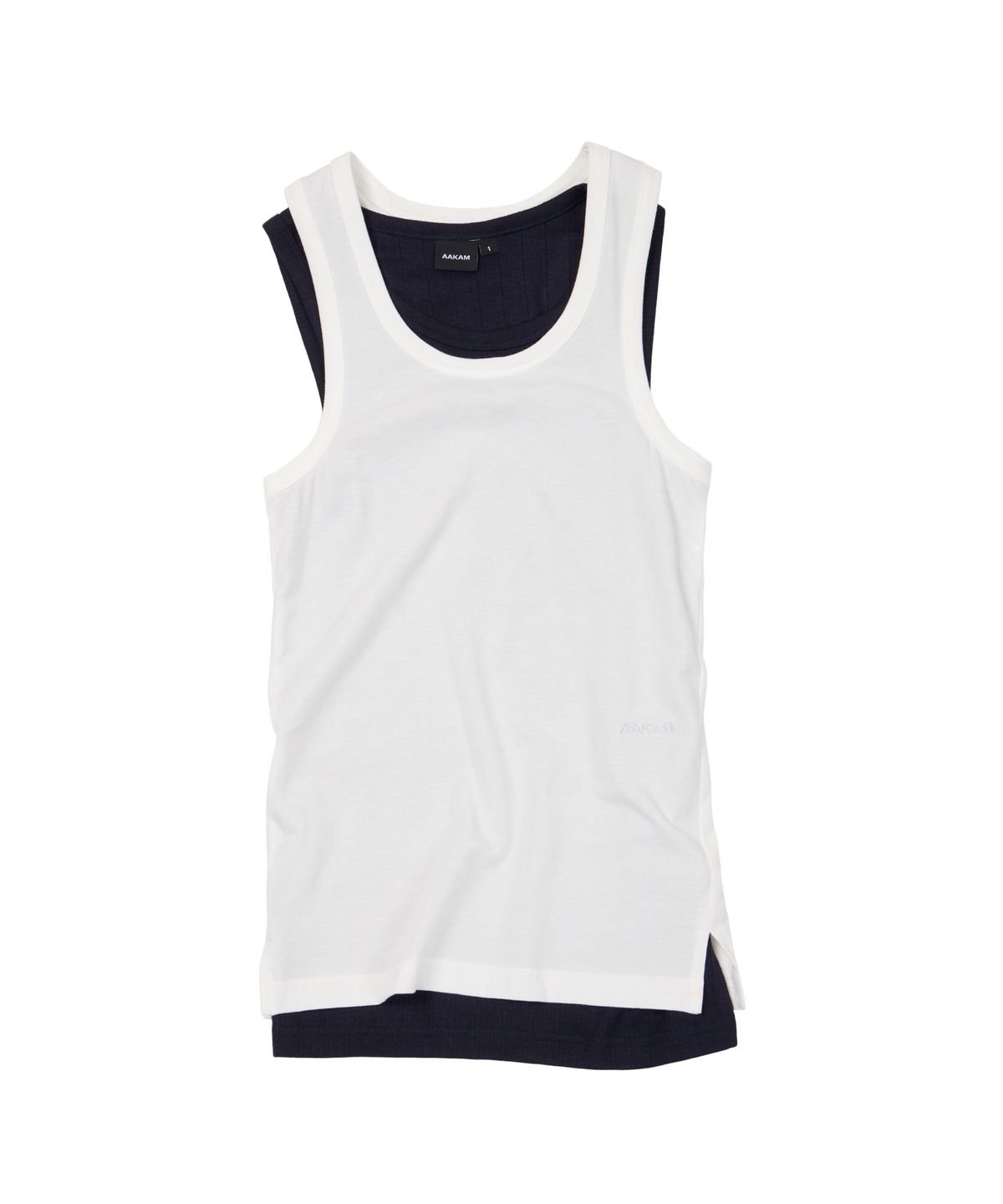 아캄(AAKAM) 2-Piece Layered Sleeveless (White)