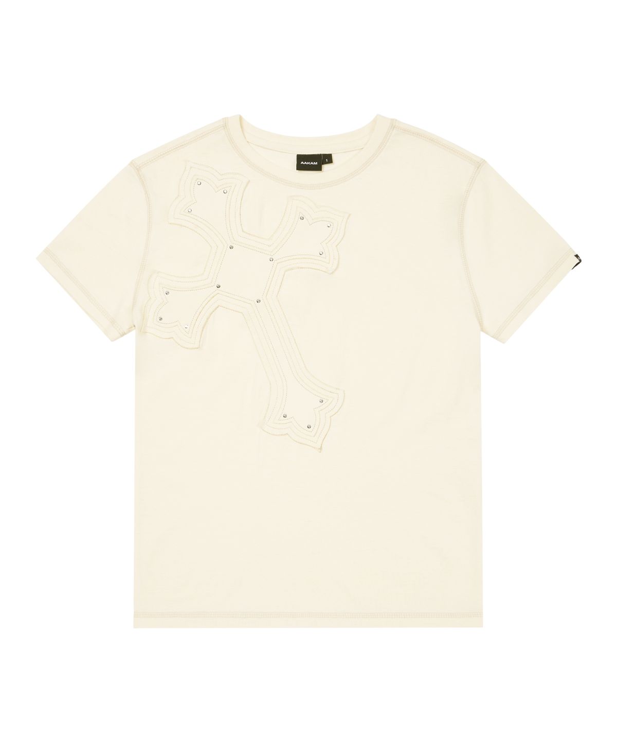 아캄(AAKAM) Big Patch CROS2 Half Top (Butter)