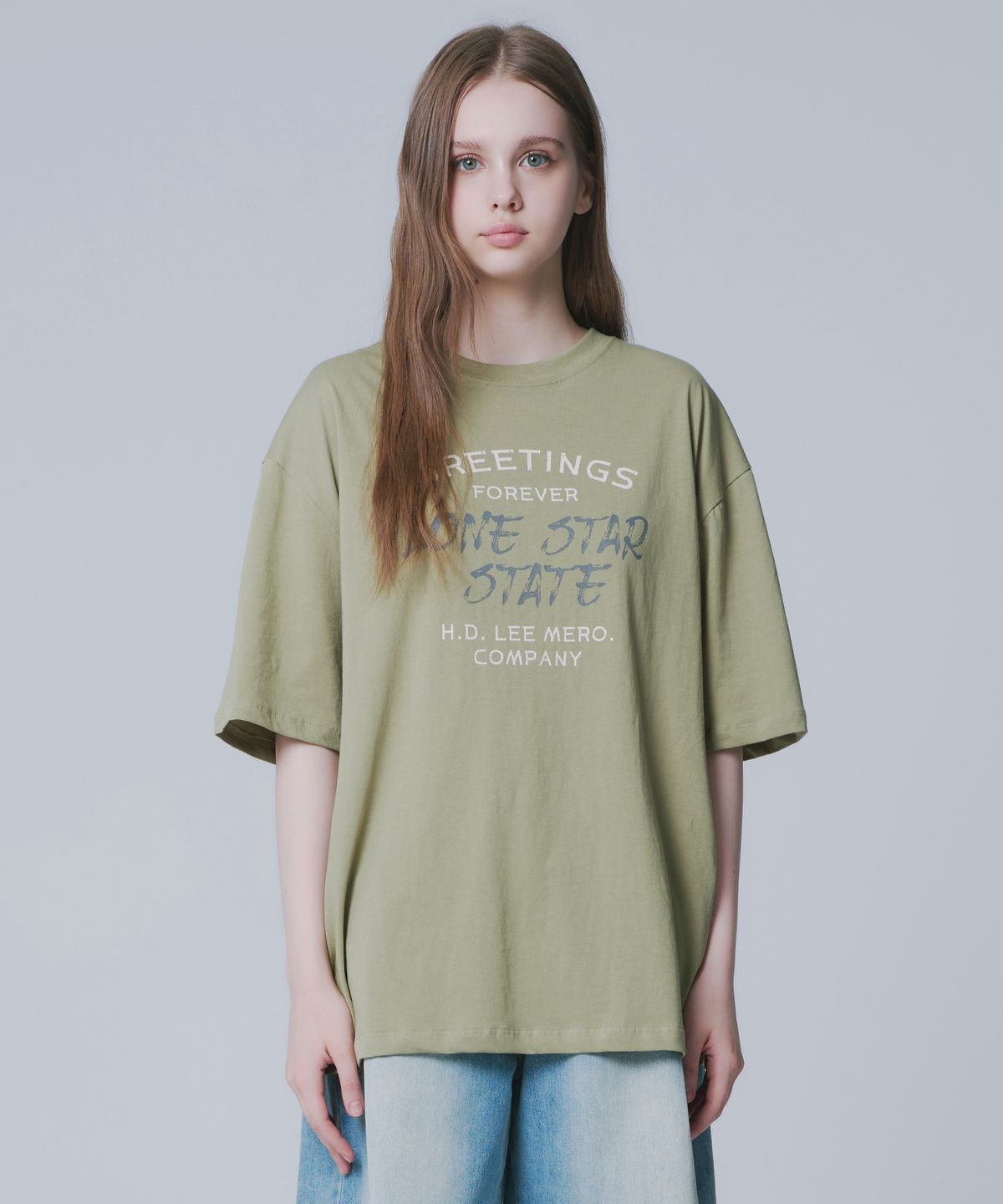 와르 포 우먼(WAARFORWOMAN) WT-89 스테이트 반팔 티셔츠(2colors)