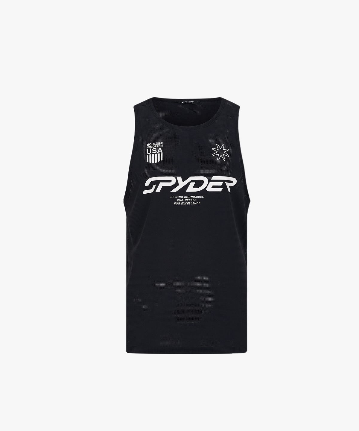 스파이더(SPYDER) 남성 AIR-DOT 러닝 워터 스포츠 슬리브리스 SPLMCNSL331MBLK