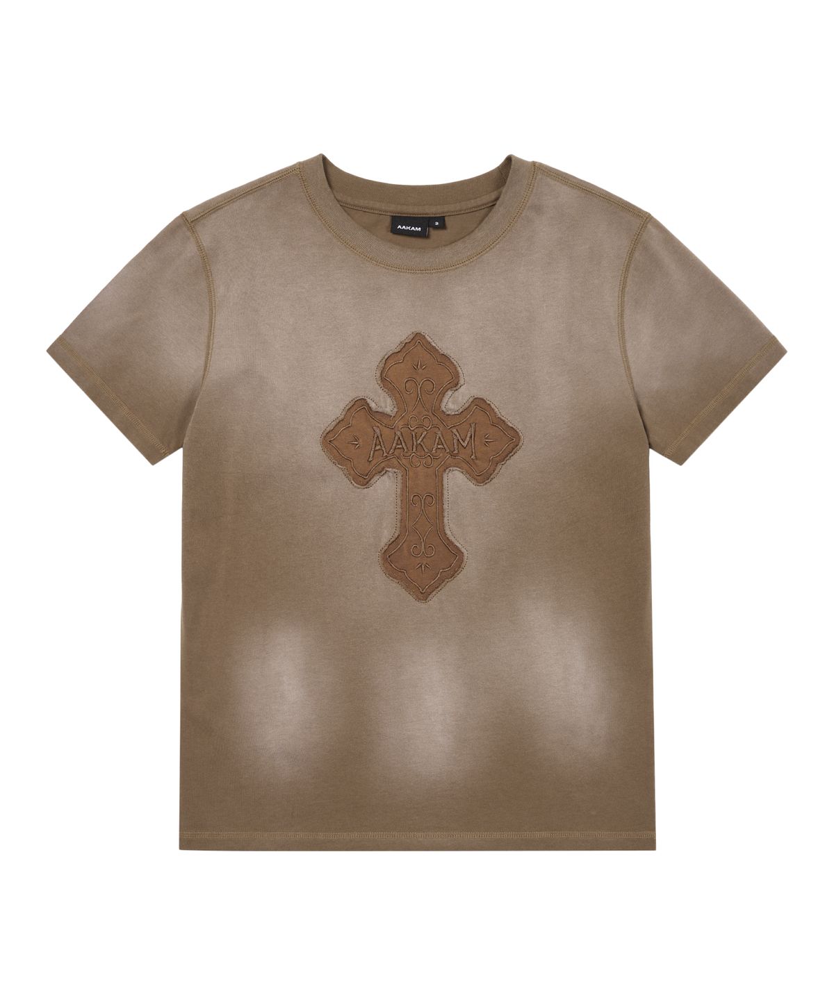 아캄(AAKAM) Dust Fade CROS2 Half Top (Brown)