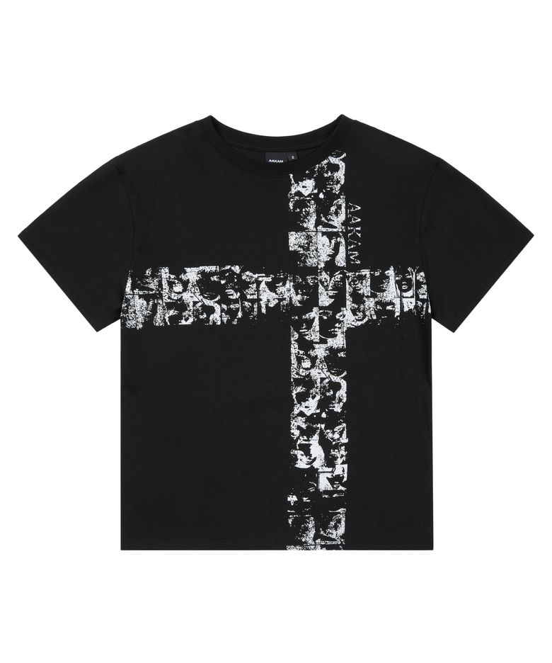 Mosaic Cross Half Top (Black)
