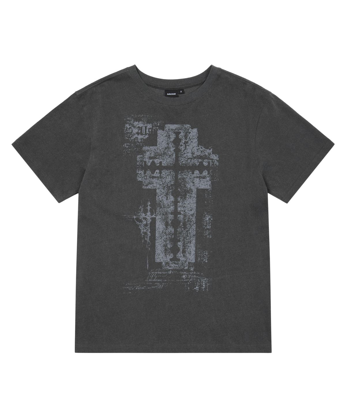 아캄(AAKAM) Razor Cross Half Top (Charcoal)