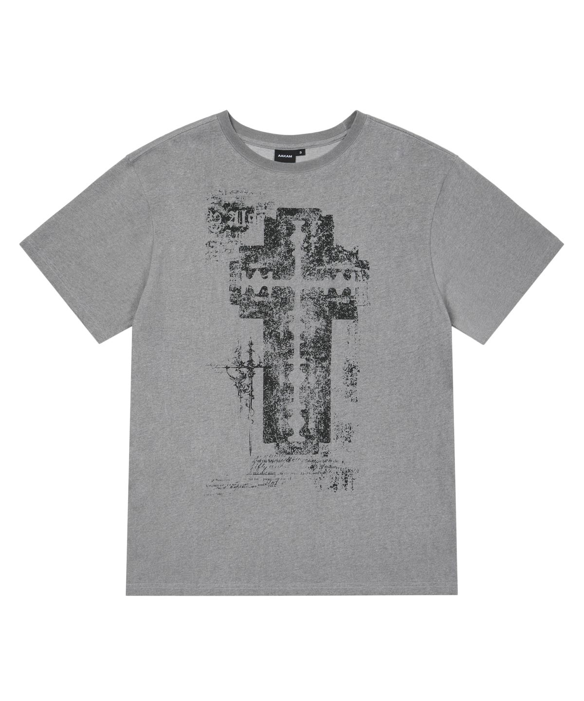 아캄(AAKAM) Razor Cross Half Top (Gray)