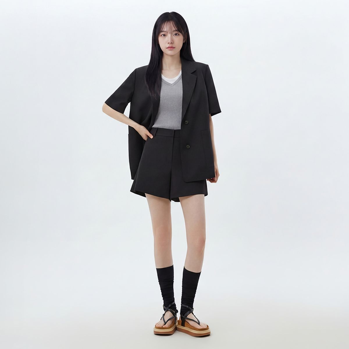 랩(LAP) 베이직 미니 숏팬츠 AS2WP462