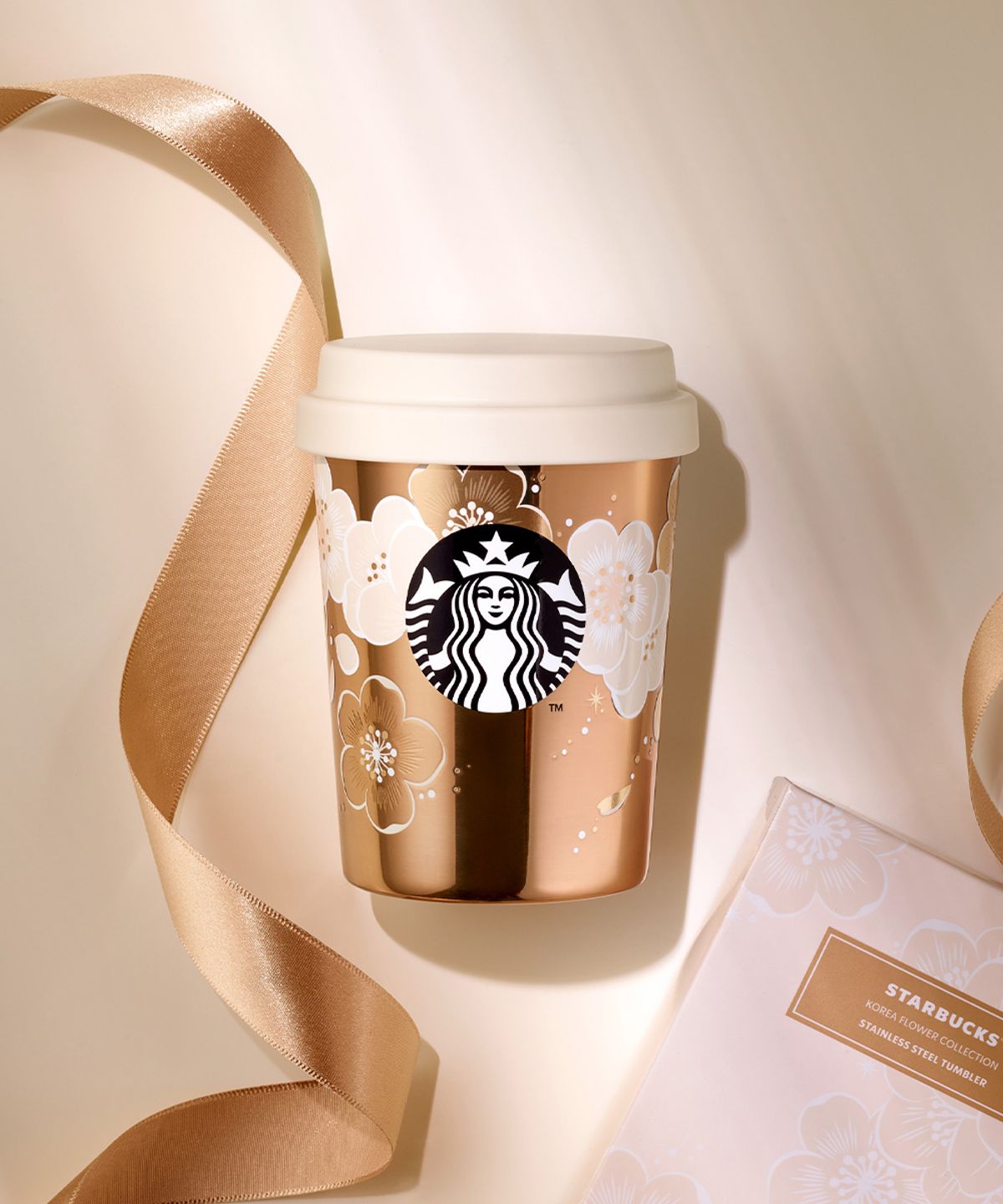 스타벅스(STARBUCKS) SS 배꽃 퀸텐 텀블러 237ml +에코텀블러음료쿠폰(카톡발송)