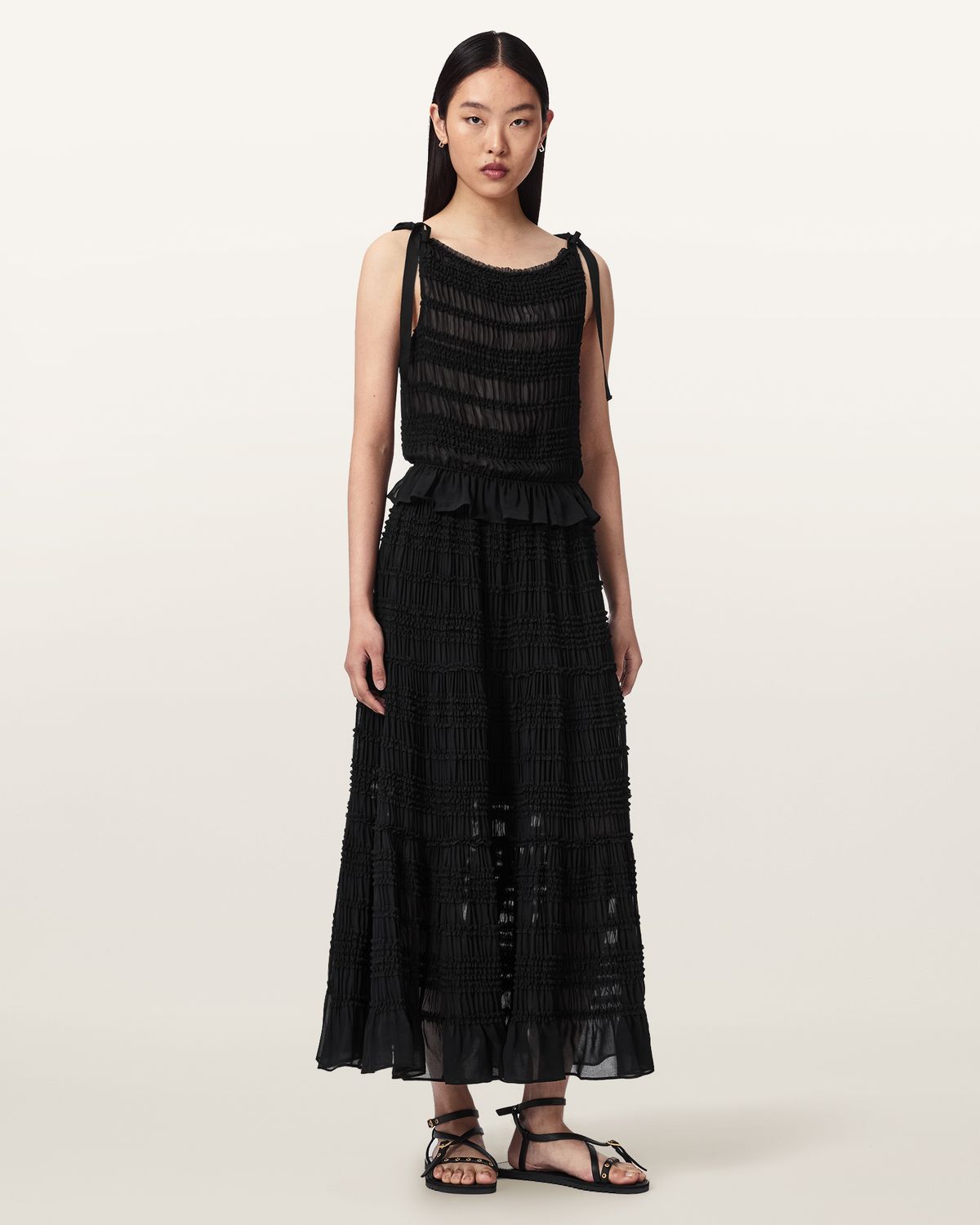 올세인츠(ALLSAINTS) 로터스 스커트 W083RE-5
