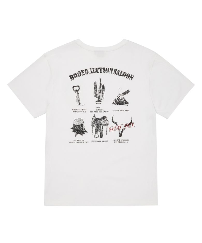 Rodeo Saloon Half Top (White)