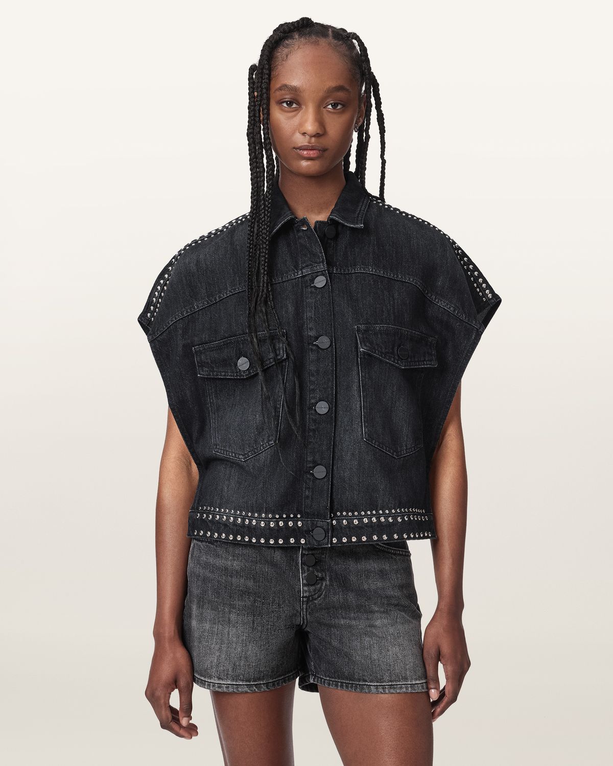 올세인츠(ALLSAINTS) 알바 숏슬리브 셔츠 W132PE-9548