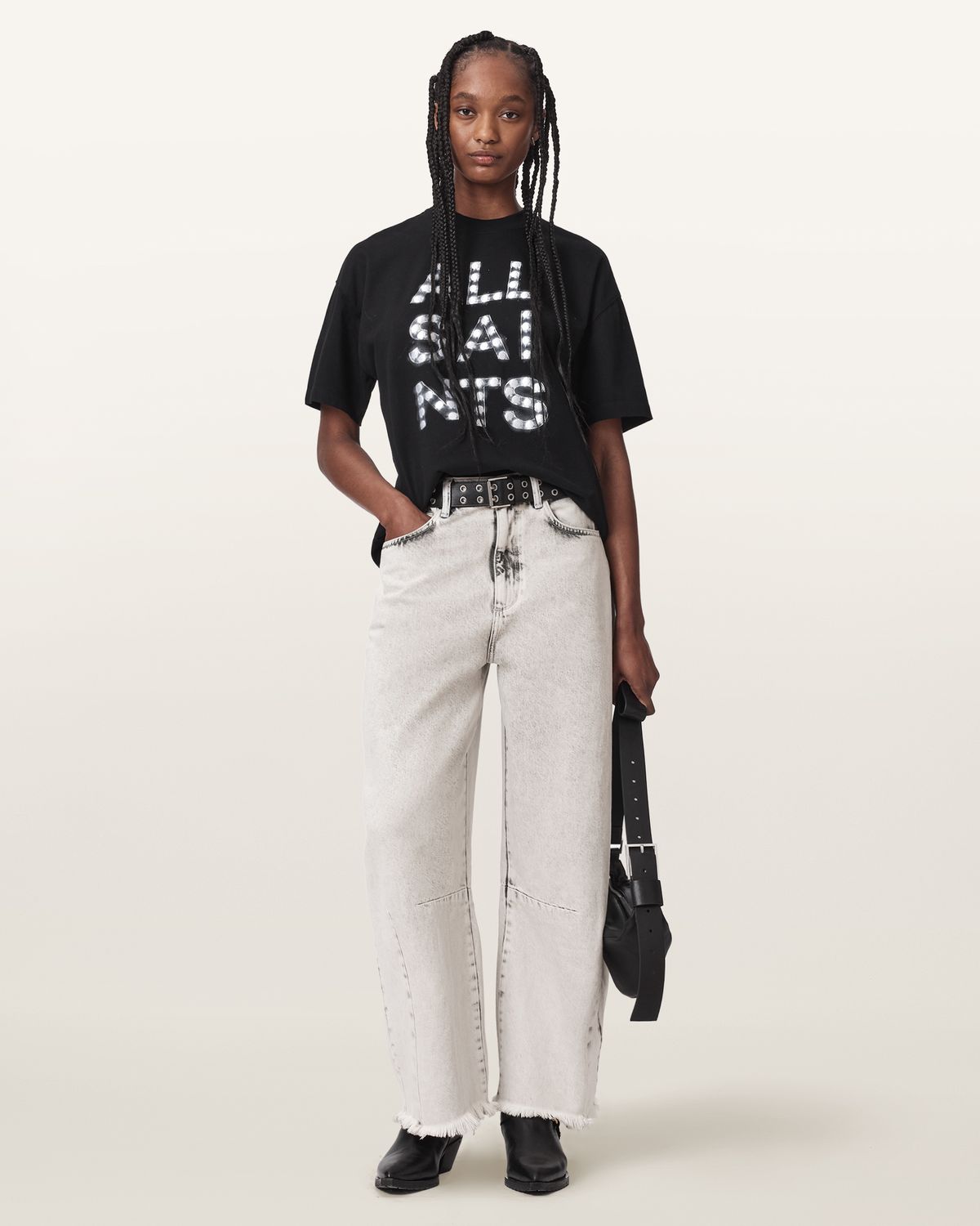 올세인츠(ALLSAINTS) 페이튼 크롭 진 W061EE-3884