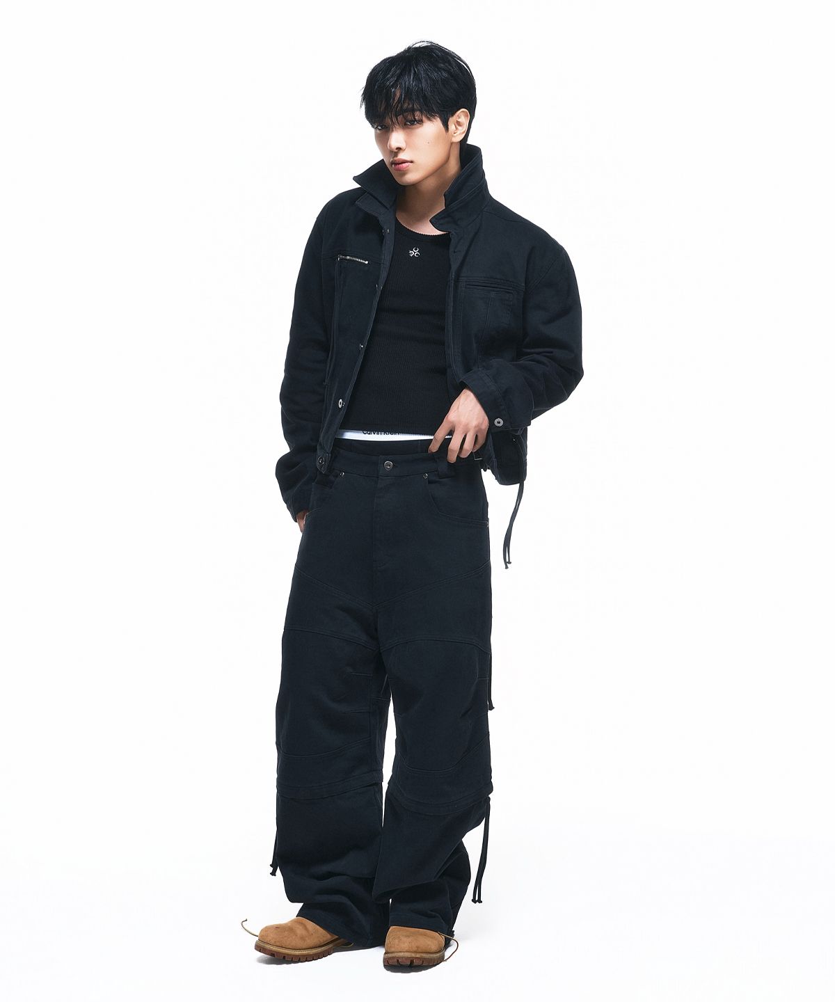 디오스피스(DAUSPICE) (DUC) Western Trucker Jacket & 2Way Zip-Off Biker Pants SET-UP