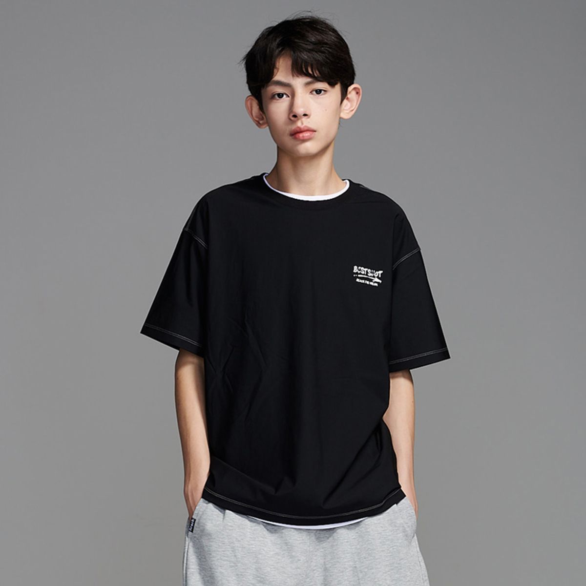 에꼴리에(ECOLIER) 6부 사이드 폴딩바지(26B5205)